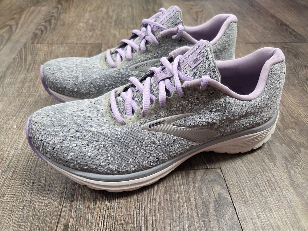 Brooks Anthem 2 Women’s 9 Size Sneakers Running Shoes Gray Purple Lavendar